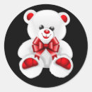 Search for valentine animal stickers White