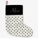 Search for farmhouse christmas stockings Black and white