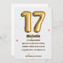 Search for 17th birthday invitations Gold