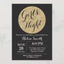 Search for girls night out hen party invitations Gold