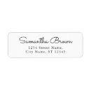 Search for classic black and white return address labels Professional