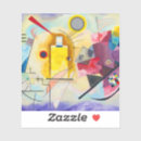 Search for yellow line stickers Abstract