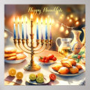 Search for happy hanukkah posters Menorah