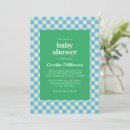 Search for blue and green baby shower invitations Cute