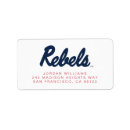 Search for college football return address labels Rebs