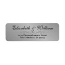 Search for black and silver return address labels Luxury