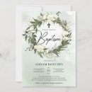 Search for wreath christening invitations Foliage