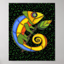 Search for blue lizards art Colourful