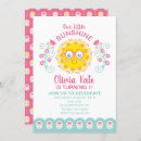 Search for you are my sunshine 1st birthday invitations Girl first birthday