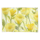 Search for yellow floral pillowcases White