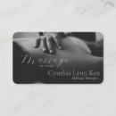 Search for massage hands business cards Elegant