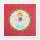 Search for christmas angel napkins Red