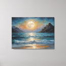 Search for full moon canvas prints Beach