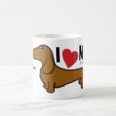 Search for i love my wiener mugs Dachshund
