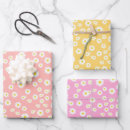 Search for pink daisy wrapping paper Yellow