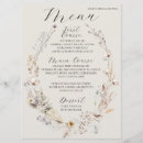 Search for boho menus Wildflower