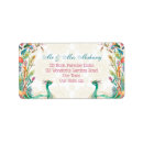 Search for peacock return address labels Floral