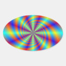 Search for psychedelic oval stickers Abstract