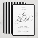 Search for black and white striped invitations Vintage