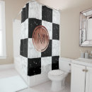 Search for black and white marble shower curtains Modern