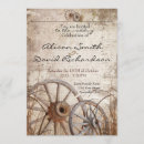 Search for country wagon wheel wedding invitations Elegant