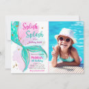 Search for splish splash mermaid bash invitations Under the sea