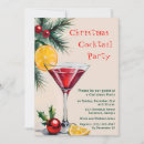 Search for retro cocktail christmas invitations Red