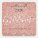 Search for pink glitter graduation stickers Graduate