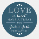 Search for love is sweet stickers Round