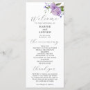 Search for purple wedding programs Botanical