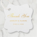 Search for wedding favour tags Gold foil
