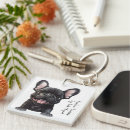 Search for adorable square key rings French bulldog