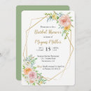 Search for geometric frame bridal shower invitations Flowers