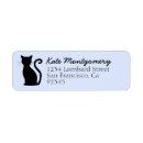 Search for kitten return address labels Silhouette