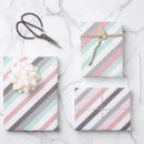 Search for pink and green striped wrapping paper For her