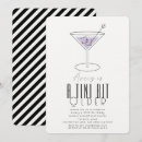 Search for purple martini invitations For her