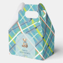 Search for baby boy teddy bear shower favour boxes Plaid