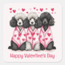 Search for cute pink poodle stickers Valentine