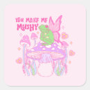 Search for cute frog stickers Mushroom