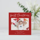 Search for babys first christmas invitations Red