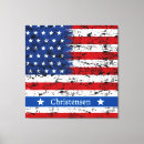 Search for 4th canvas prints Red white and blue