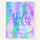 Search for holographic notebooks Name monogram monogrammed