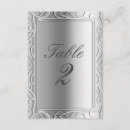 Search for glamourous table cards Silver