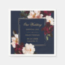 Search for blue and burgundy napkins Couple