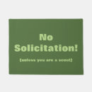 Search for no soliciting signs Warning