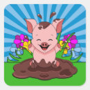 Search for happy pink pig stickers Animal