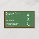 Search for abcs business cards Black
