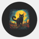 Search for vintage cat art stickers Funny