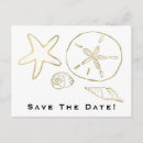 Search for gold foil save the date postcards Minimal