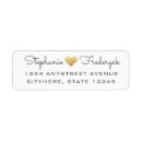 Search for bride groom return address labels Gold